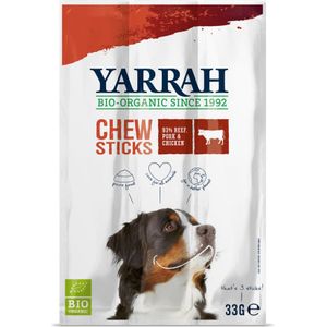 Gemengd Pakket: 2 soorten Yarrah Bio Hondensnacks - 750 g bio koekjes  6 x 33 g bio kauwsticks