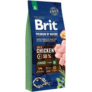 15 kg Brit Premium by Nature Junior xl droog hondenvoer