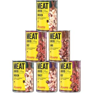 Josera Meatlovers Pure 6 x 800 g Hondenvoer - Mix (4smaken)