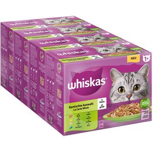 48x85g 1  Adult Gemengde Selectie in Gelei Whiskas Kattenvoer Maaltijdzakjes