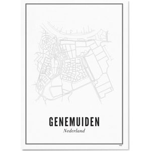 Wijck print stad Genemuiden A3 30 x 40