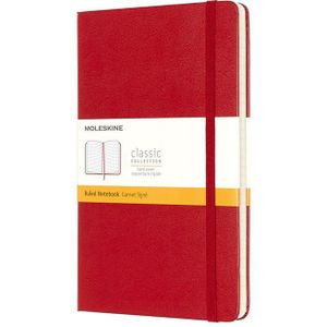 Moleskine Classic notitieboek gelinieerd Large Rood