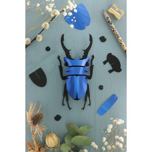 Assembli Paper Stag beetle small-Kobalt blauw