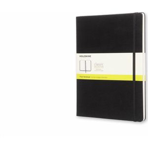 Moleskine Notebook XL Plain Hard Cover Black