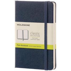 Moleskine Classic notitieboek Pocket hardcover plain-Safier blauw