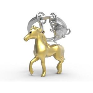 Metalmorphose sleutelhanger paard met troffee