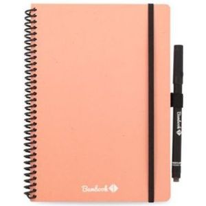 Bambook uitwisbaar notitieboek A5 softcover-Roze
