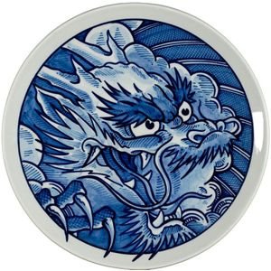 Royal Delft Schiffmacher bord Blue Dragon