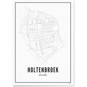 Wijck Holtenbroek Zwolle poster A3 30 x 40