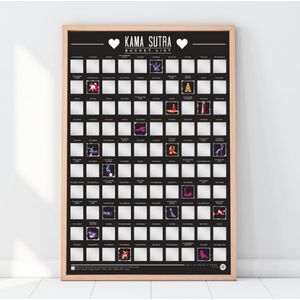 Gift Republic Scratch Poster - 100 Kama Sutra Positions