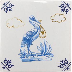 Royal Delft Goldie Tiles Baby geboren