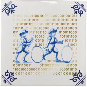 Royal Delft Goldie Tiles Big Data