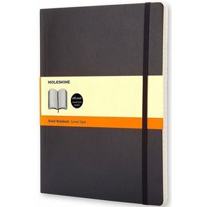 Moleskine Notebook XL gelinieerd Soft Cover-Zwart