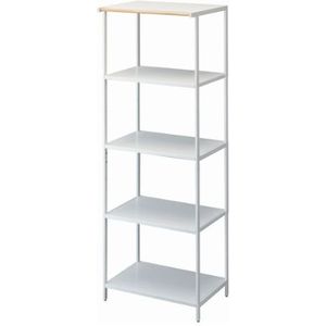 Yamazaki - Tower Stellingkast - Wit - 5 Niveaus - Hout