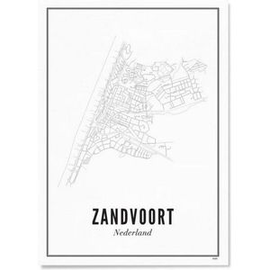 Wijck Zandvoort City poster A3 30 x 40 cm