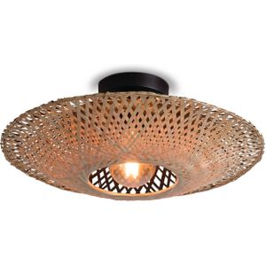 GOOD&MOJO Plafonniere Kalimantan - Bamboe - Ø60cm - Scandinavisch,Bohemian