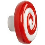 Bitten Candy Swirl wandhaak-Rood