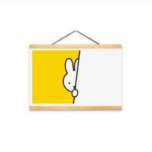 Poster A3 Nijntje kiekeboe geel inclusief postenhanger