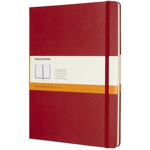 Moleskine Classic notitieboek gelinieerd XL rood