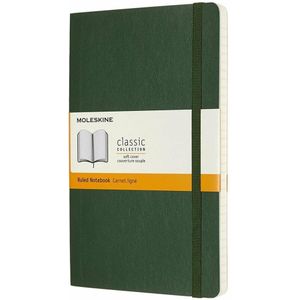 Moleskine Notebook Large gelinieerd Soft Cover-Mirte groen