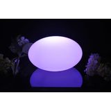 Oplaadbare Steen 35 cm  LED RGB incl. Afstandsbediening - Garleds Geodude Tuinlamp