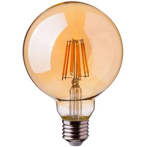 Crius LED Filament G125 E27 8W 827 Amber Dimbaar