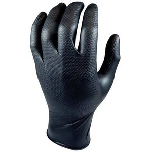 Grippaz handschoenen Nitril | M-Safe | Zwart