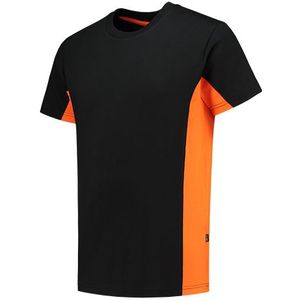 Tricorp 102004 Bi-color T-shirt zwart-oranje