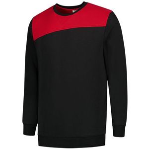 Tricorp Sweater Bicolor Naden zwart-rood