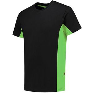 Tricorp 102004 Bi-color T-shirt zwart-lime