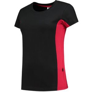 Tricorp 102003 dms bi-color shirt zwart-rood