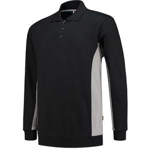 Tricorp 302003 Polosweater Bicolor Zwart/Grijs