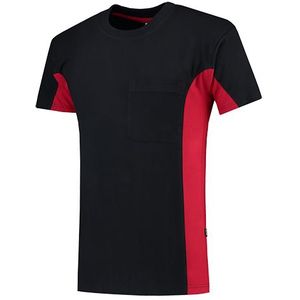 Tricorp TT2000 T-shirt bicolor marine-rood
