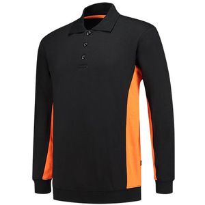 Tricorp 302003 Polosweater Bicolor Zwart/Oranje