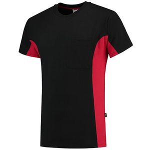 Tricorp TT2000 T-shirt bicolor zwart-rood