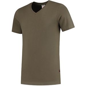 Tricorp TFV160 T-shirt v-hals legergroenn