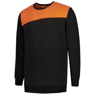 Tricorp Sweater Bicoler Naden zwart-oranje