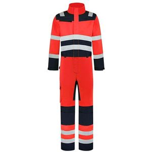 Tricorp 753009 Overall HiVis fluor rood/ink