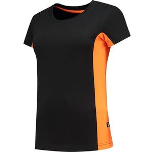 Tricorp 102003 dms bi-color shirt zwart-oranje