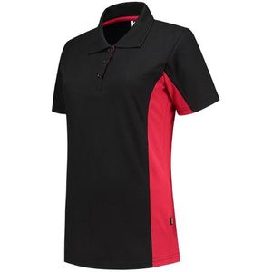 Tricorp 202003 Poloshirt dames zwart/rood