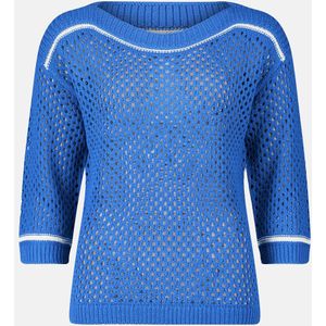 Lochstrick-Pullover