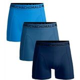 Boxershort Muchachomalo Men Short Solid Blue Blue Blue (3-Pack) 23-XL