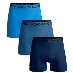 Boxershort Muchachomalo Men Short Solid Blue Blue Blue (3-Pack) 23-XL