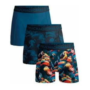 Boxershort Muchachomalo Men Solid Print Print Blue ( 3-Pack )-M