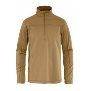Fjällräven - Abisko Lite Fleece Half Zip - Trui - Buckwheat Brown