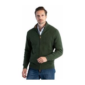 Vest William Lockie Men BP Gents Plain Jacket Contrast Rosemary Driftwood-M