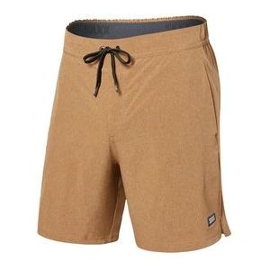 Trainingsbroek Saxx Men Sport 2 Life 2N1 Short 7" Toasted Coconut Heather-M