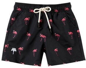 Zwemshort OAS Kids Black Flamingo-2 Jaar