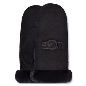 Want UGG Women Shearling Embroider Mitten Black-S / M