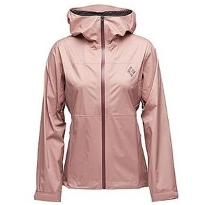 Jas Black Diamond Women Stormline Stretch Rain Shell Chalk Pink-L